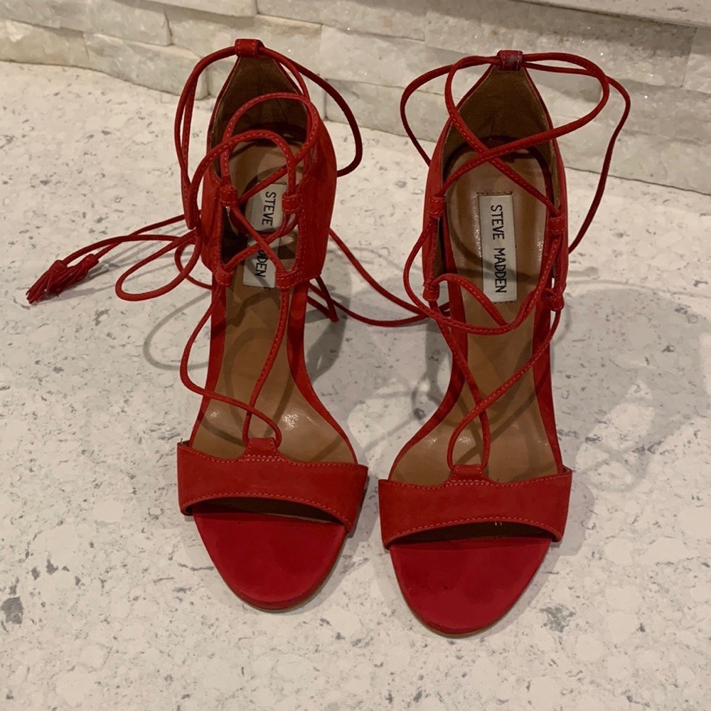 Steve Madden lace up heels